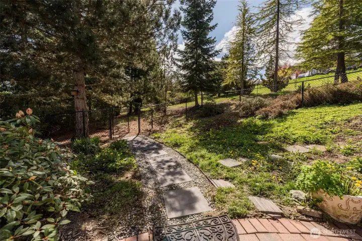 Fenced Yard - 10' inside property boundary