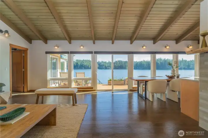 .....from the floor to ceiling windows!