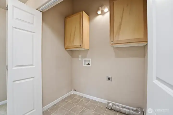 Laundry area is on the main floor.