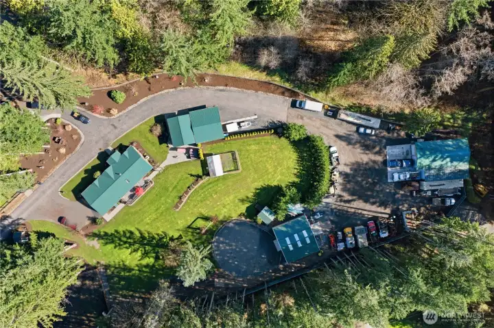 Aerial of this beautiful property.