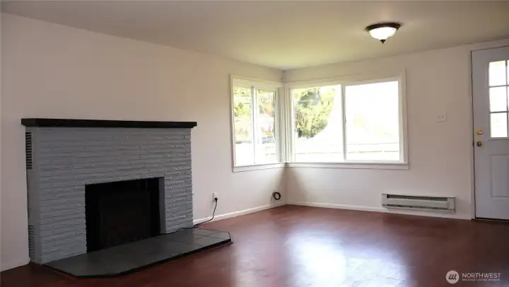 Living room looking towards the front door