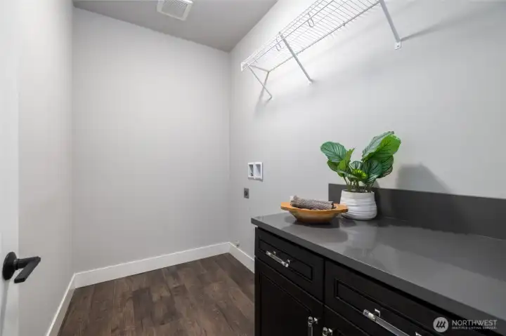 Laundry Room with storage
