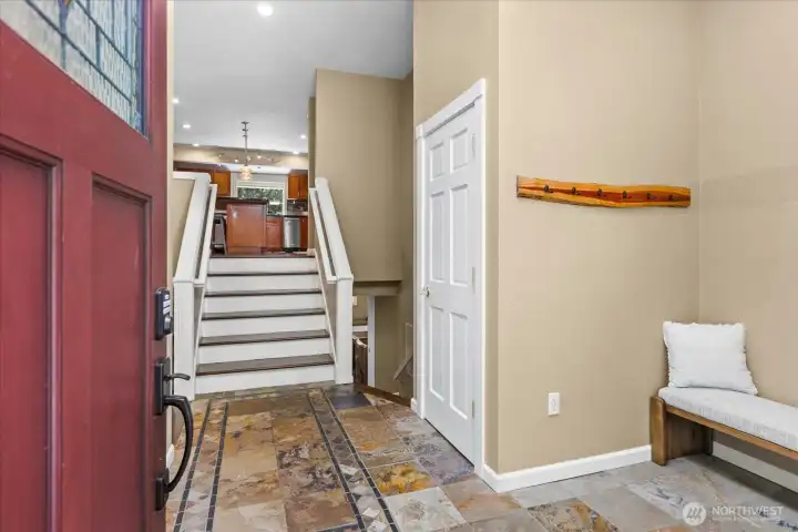 Welcome into the large entryway.