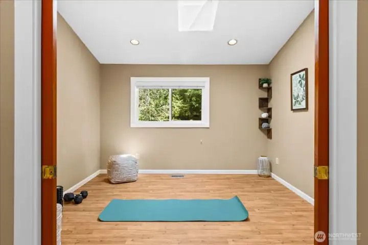 Seperate space in the primary...yoga studio, sitting room, office possibilities!