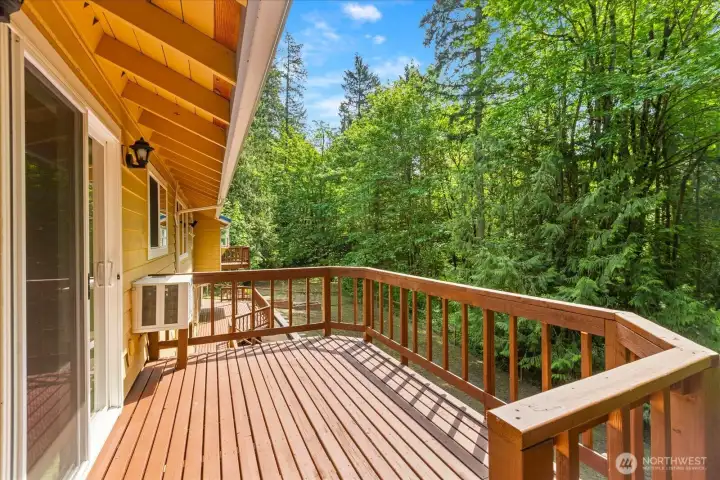 Private deck off the primary.