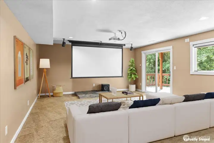 Media room/rec room downstairs.
