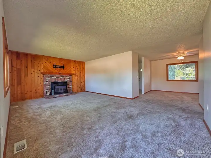 Living room and bonus room provide formal and family room/den options.
