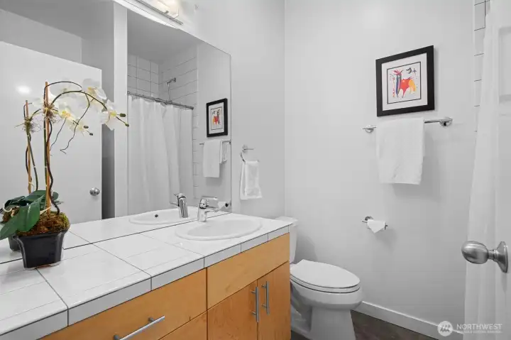 Stylish 3/4 bath featuring contemporary finishes and thoughtful design details. Stylish 3/4 bath featuring contemporary finishes and thoughtful design details.