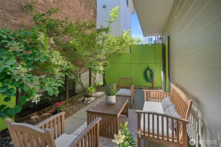 Secluded outdoor living space offering a peaceful escape in the heart of the city. Secluded outdoor living space offering a peaceful escape in the heart of the city.