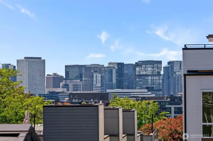 Sweeping skyline views create a spectacular backdrop from the rooftop deck. Sweeping skyline views create a spectacular backdrop from the rooftop deck.