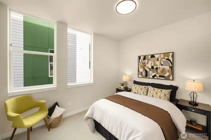 Thoughtfully designed upper-level retreat highlighting the home's exceptional craftsmanship. (photos are of model home, same community similar finishes)