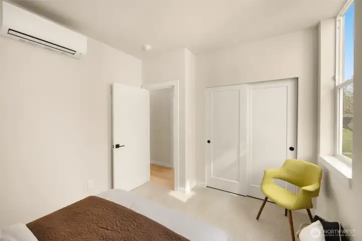 Additional light-filled bedroom layout offering great flexibility and style. (photos are of model home, same community similar finishes)