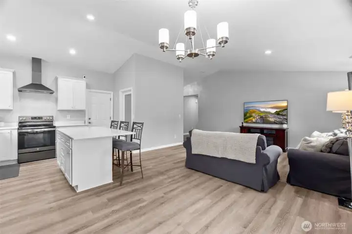 Open view from Dining space