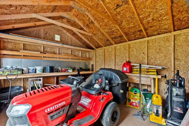Shed interior (Mower, etc. not included)
