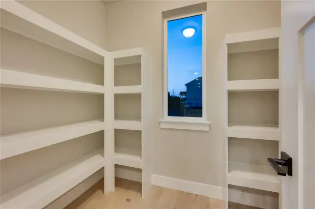 Massive pantry off kitchen