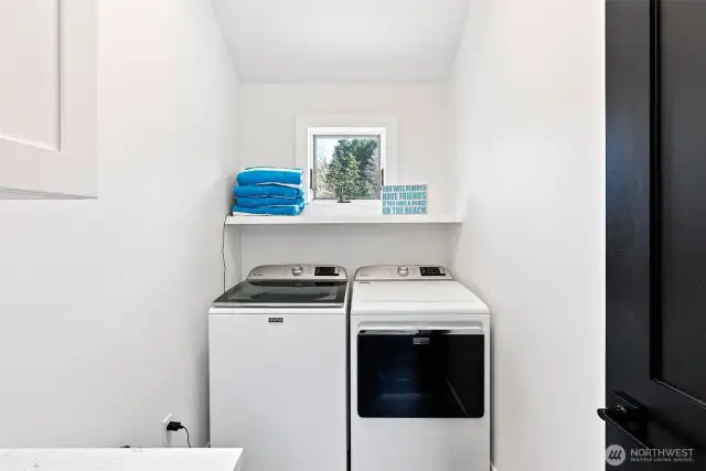 Utility room right off of kitchen