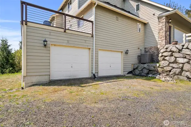 2nd 2 Car Garage with access to Lower Level of home