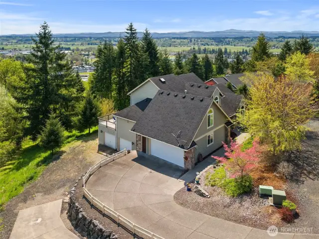 2 Driveways. 1st 2 car garage and 2nd to 2 car garage.