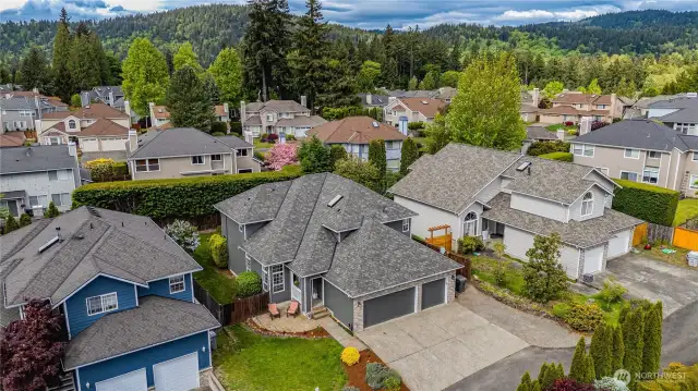 Elevated View of Front Yard