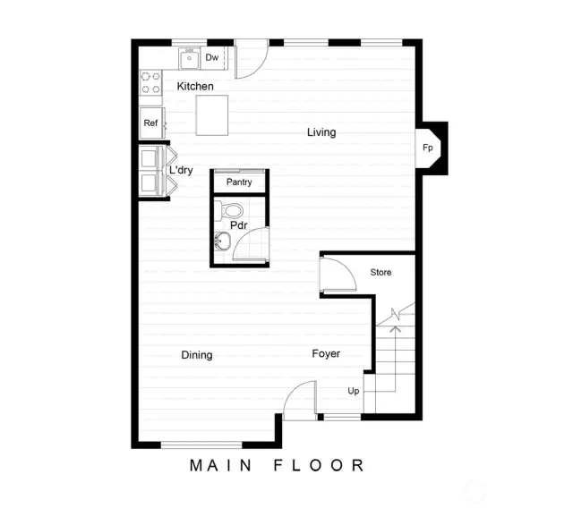 Main floor layout