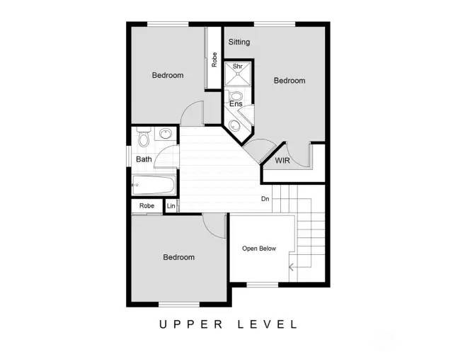 Upstairs layout