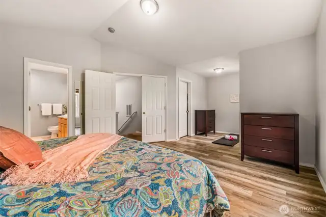 Plenty of room for dressers, walk in closet and multi use nook for what ever you need it for.