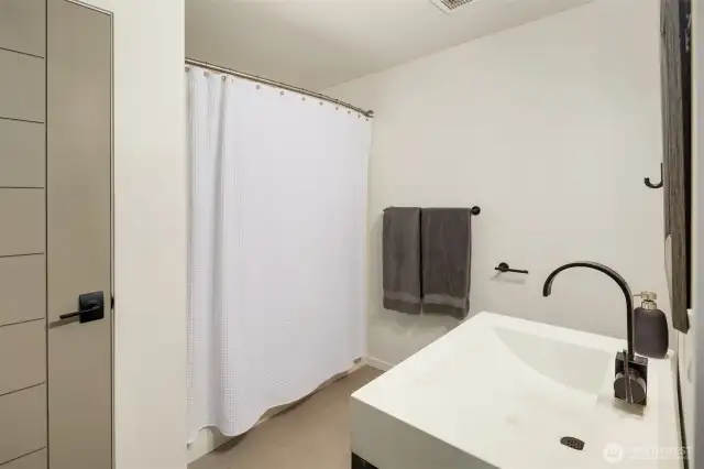 Additional full bathroom.