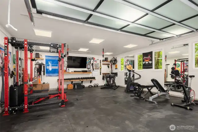 Another view of the garage interior.