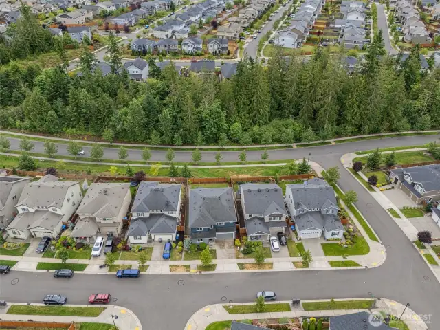 Excellent location with privacy & treelined backdrop.