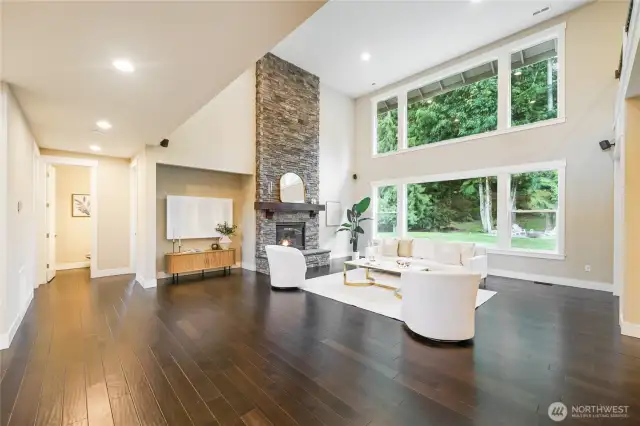 Beautiful hardwood floors throughout most of the home
