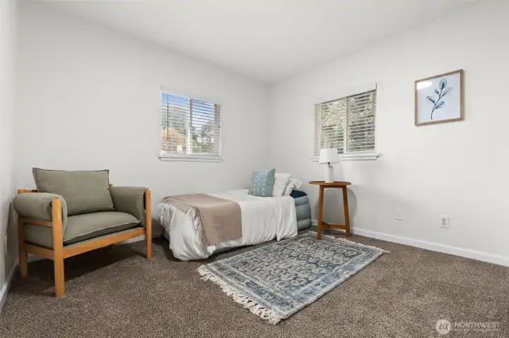 2 of 2 additional bedrooms with brand new carpet