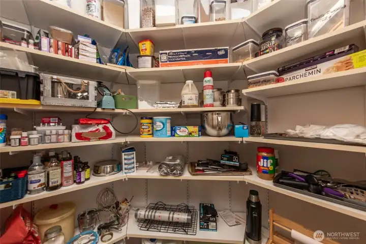 Walk-in Pantry off the Kitchen