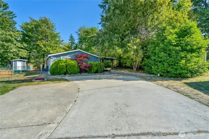 Plenty of parking for guests.