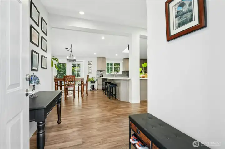 Move in ready freshly painted and new flooring throughout