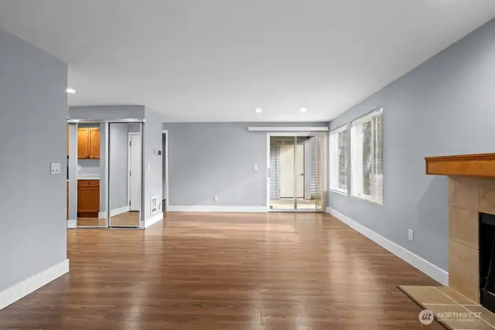 spacious living room