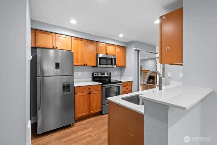 stainless steel appliances