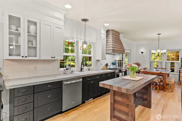 Stainless steel appliances, backyard views from the kitchen window Stainless steel appliances, backyard views from the kitchen window