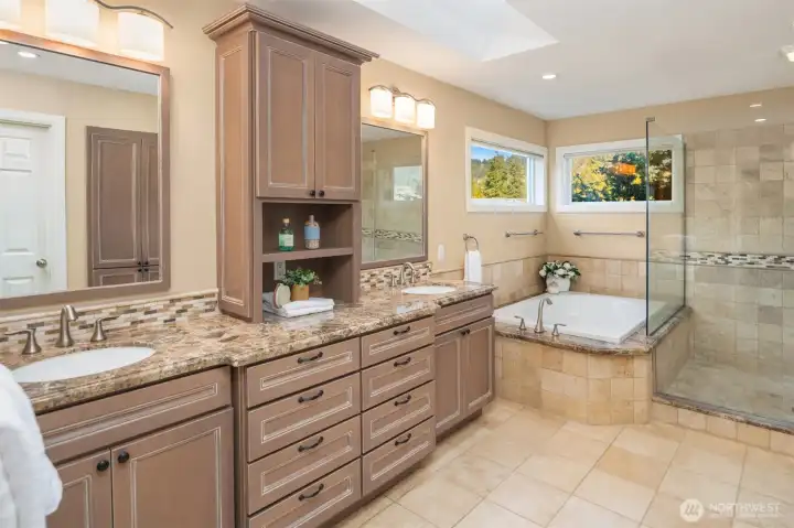 Spacious Primary Bathroom