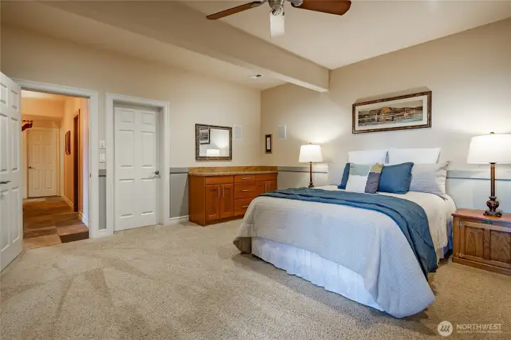 Lower level guest bedroom