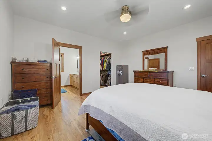 Primary BR, facing Primary Bath / Walk-in closet...