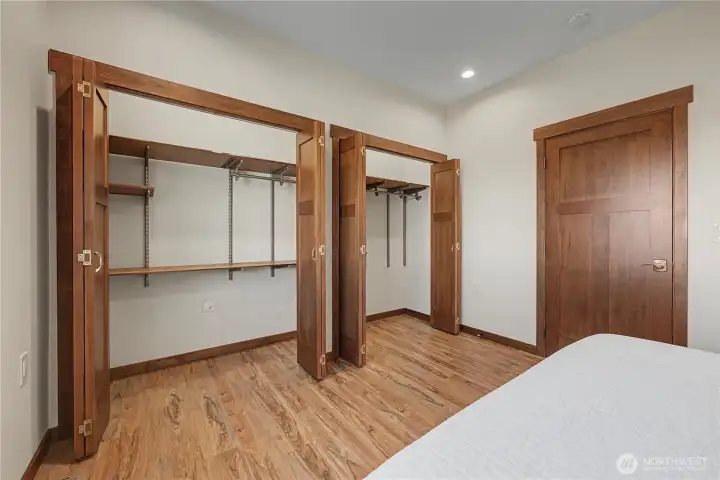 Bedroom #2, facing closet & Office space...