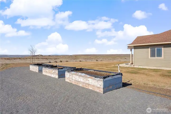 Raised garden beds...