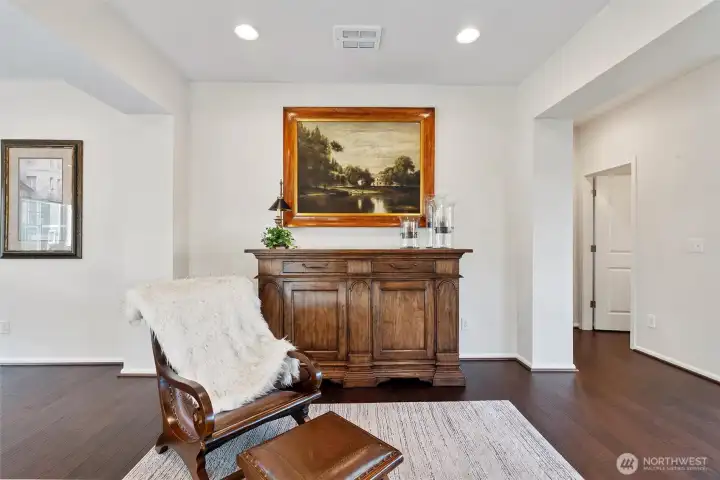 Top of stairs from entry