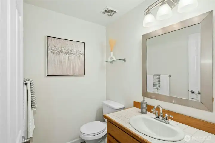 Main floor powder room.