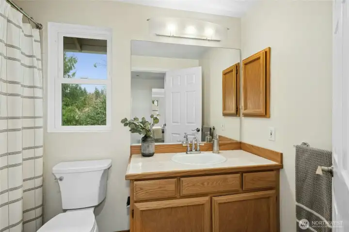 Upstairs guest bath.