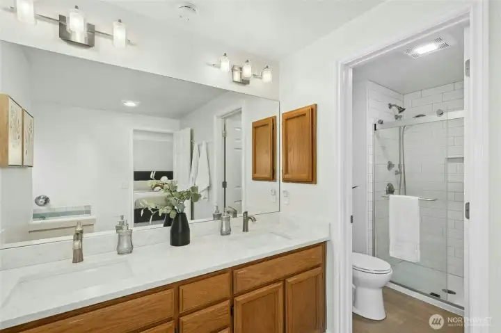 Updated separate shower.