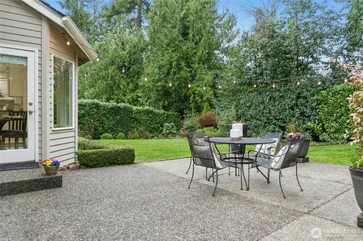 Private lot is 8,225 sq feet, fully fenced with an entertainment sized patio.