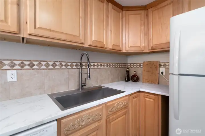 Over sized stainless sink!