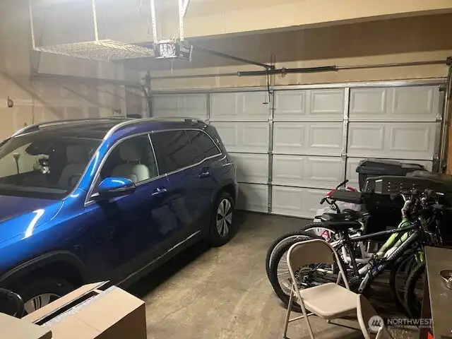 Two car garage with charger!