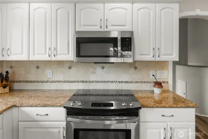 Bright and spacious kitchen.